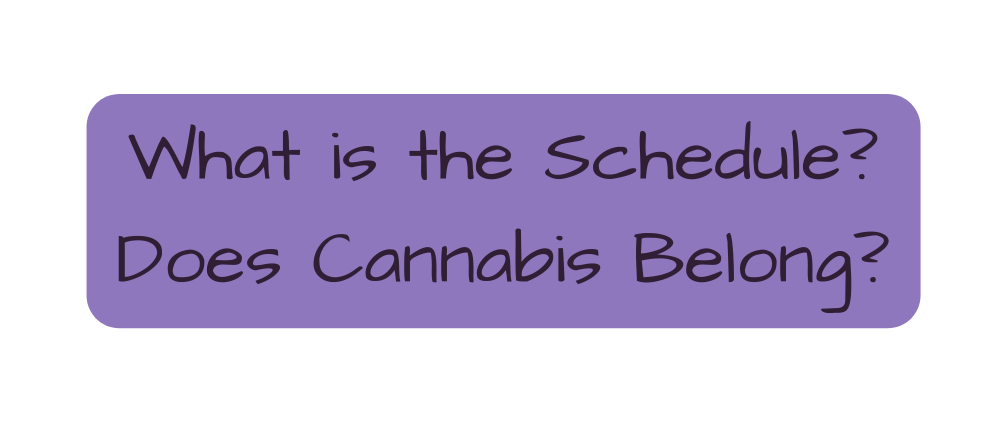 What is the Schedule Does Cannabis Belong