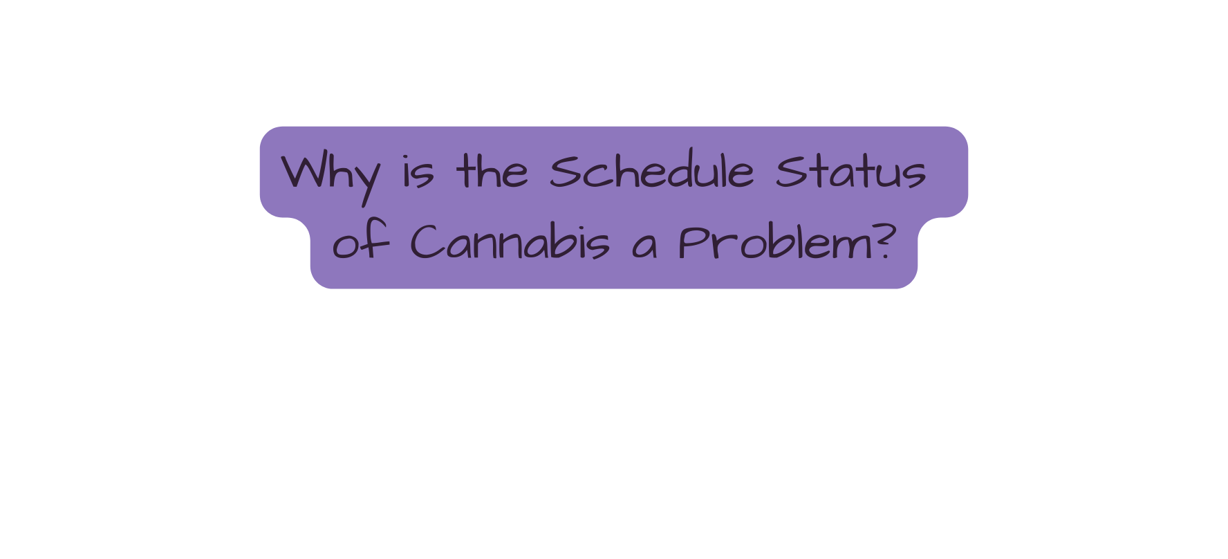 Why is the Schedule Status of Cannabis a Problem
